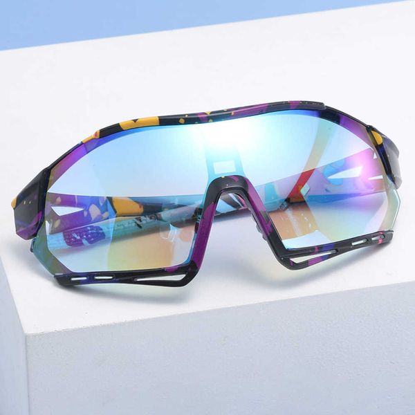 Street Shoot Gafas de moda al aire libre Nuevo Ciclismo Deportes Camo One Piece road bike Gafas de sol bianchi sungklasses mtb