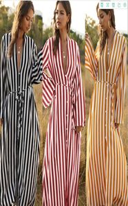 Street Style Casual Clothing Dames gestreepte losse shirt jurk Spring Designer Plus size winkelsjurken Vrouwtjes Fashion4614722