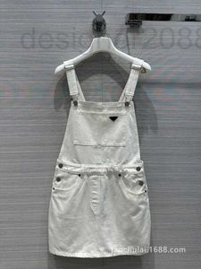 Robes de style de rue designer Women's Academy Girls' Playful Polyvalent Denim Strap Dress Summer 8YGX