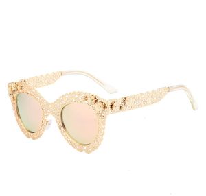 Street Style Hollow Out Lace Trendy Women Sun Glasses 2021 Flower zonnebril8762537