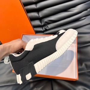 Street Style Effen Logo Platform Sneakers Sneakers Designer Heren Stuiterende Sneaker Luxe Schoenen Lichte Zool Mesh Suede Geitenleer Ademende Outdoor Trainers