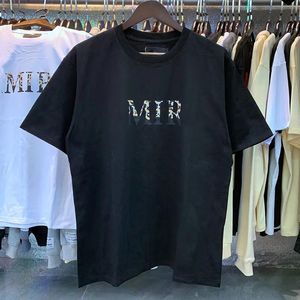 Street Wear Mens Designer T-Shirt Brand Mirs Paar T-shirt Summer Fashion Splash Ink Letter Print Korte Mouw Casual Loose Round Neck