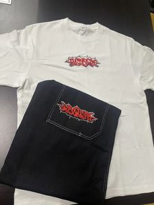 Street Wexwear T-shirt Y2K Harajuku Hip-Hop geborduurde brief Oversized T-shirt Gothic Rock Casual Shirt voor mannen en vrouwen 240513