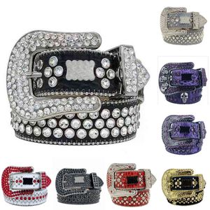 Straat damesriemen luxe strass bb-riem schedel cinturon ingelegde diamanten tailleband creatieve briefgesp sport brede heren designer riem multi size mz051