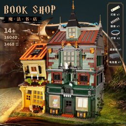 StreetView the Magic Book Store Model Building Blocks Mold King 16040 Assembly bakstenen educatief speelgoed voor kinderen kerstspeelgoed Verjaardagscadeaus voor kinderen