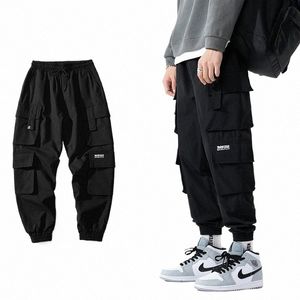 Streetwear Noir Hommes Harem Joggers Pantalons Hommes Pantalons Cargo 2023 Hip Hop Poches Casual Pantalons de survêtement Mâle Surdimensionné Fi Pantalon z0l4 #