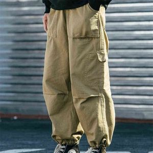 Streetwear Cargo Hosen Männer Kleidung Lose Breite Bein Hosen Hip-Hop Casual Jogginghose Frühling Tasche Jogging Pantalones Hombre G220224