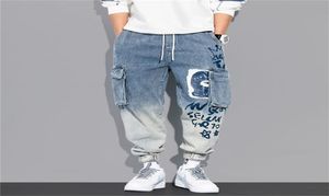 Streetwear Hip Hop Cargo Pantals Men039s Jeans décontractés Elastic HARUN JOGGER