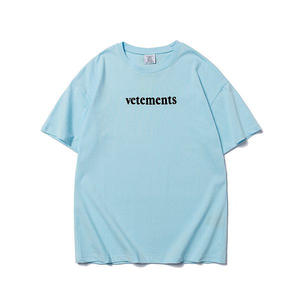 Streetwear Hip Hop Vetements de gran tamaño Camiseta corta de talla grande Camiseta de manga Camiseta con etiqueta grande Parche VTM Camisetas Bordado Negro Blanco Camiseta roja de alta calidad 7792