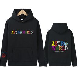 Streetwear Sudaderas con capucha Sudaderas con capucha Manga larga Harajuku Ropa deportiva casual Astro World Impreso Moda Sudadera con capucha Tops femeninos 220715