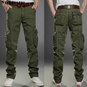 Streetwear Joggers Pantalons pour hommes Pantalones Hombre Hip Hop Beaucoup de poches Vêtements de travail Cargo Hommes Mail Pantalon Track 210608