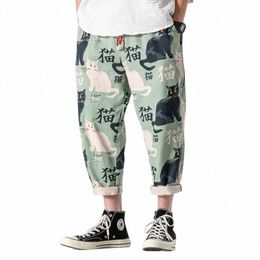 Streetwear Homme Summer Harem Pantalons imprimés Pantalons décontractés Mans Harajuku Style Pantalon de jogging surdimensionné Femme 2023 Fi Bottoms 5XL D0t5 #