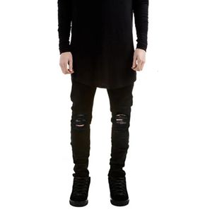 Pantalon en Denim noir pour hommes, Streetwear, slim, mode, haute qualité, Sim Fit, 240227