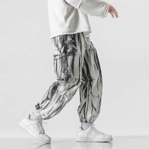 Streetwear hommes Cargo pantalon Style japonais survêtement pantalons de survêtement homme 2021 ample multi poche Hip Hop mode décontracté mâle pantalon Y0927