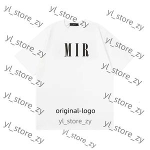 Streetwear Shirt Mens Designer Amirii Shirt Letters Imprimez graphique Tee Casual High Street Men and Women Amirii Shoe Unisexe Loose Short à manches courtes Fashion T-shirts 3B2A