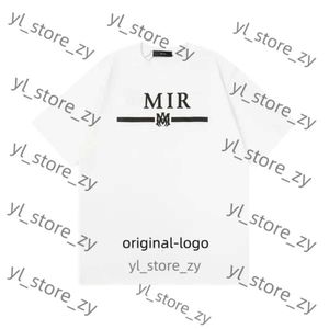 Streetwear Shirt Mens Designer Amirii Shirt Letters Imprimez graphique Tee Casual High Street Men and Women Amirii Shoe Unisex Unisexe Loose Short Mode T-shirts 9619