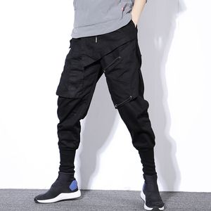 Streetwear printemps sarouel hommes Hip Hop noir décontracté hommes Joggers pantalons pantalons de survêtement Cargo pantalon hommes 220816