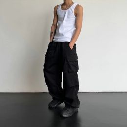 Streetwear Pantalons de fret d'été printemps Men de poche Multi-poche Harajuku Pantalon de jogger pour hommes décontractés