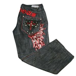 Streetwear Y2K Jeans Harajuku Hip Hop rétro surdimensionné impression graphique Baggy Denim pantalon hommes femmes Goth pantalon large 240113