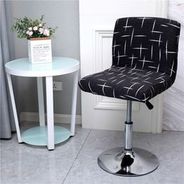 Stretch Bar Stool Chair Cover Hotel Party Banquet Low Back Seat Case Elastische Spandex Roterende liftstoel Dining Seat Protector