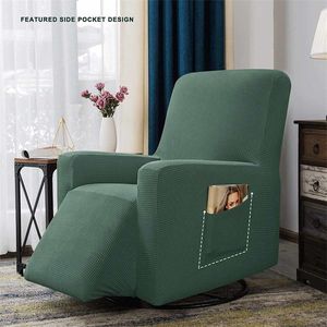 Stretch Elastic Recliner Sofa Cover Non-Slip Verwijderbare en Wasbare Elektrische Fauteuil Cover Recliner Chair Slipcover LJ201216