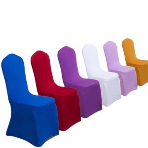 Stretch Elastic Universal Spandex Wedding Chair Covers Polyester Fabric for Party Banquet Hotel Levers vele kleuren