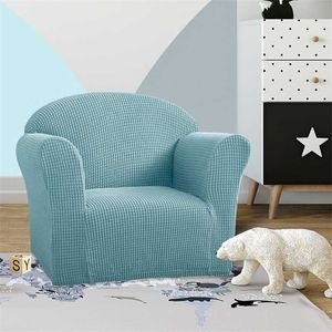 Stretch Kids Sofa Cover Jacquard Kinderstoel Mini Size Slipcovers Kinderen Peuters 1 Seat Soft Fauteuil Couch 211116