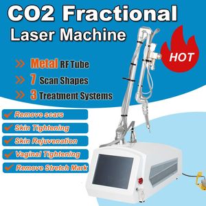 Draagbare CO2-lasermachine Striae verwijderen Littekens Sproeten Verwijderen Vaginaal Draai huidvernieuwing Gezichtsverzorging Metalen RF-buisapparaat Salon Thuisgebruik