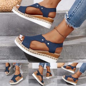 Stretch sandalen gebroken zijde casual bodem Romeinse schoenen mode damesgrootte bloemen vrouwen aarde voor