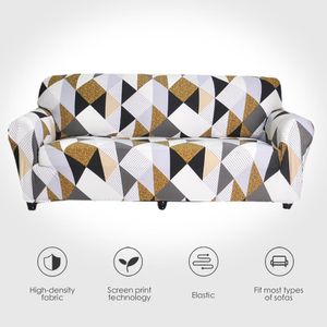 Stretch Sofa Covers Meubilair Protector Polyester Loveseat Couch Cover L 1/2/3 / 4-Seater Arm Chair Cover voor Woonkamer 201119