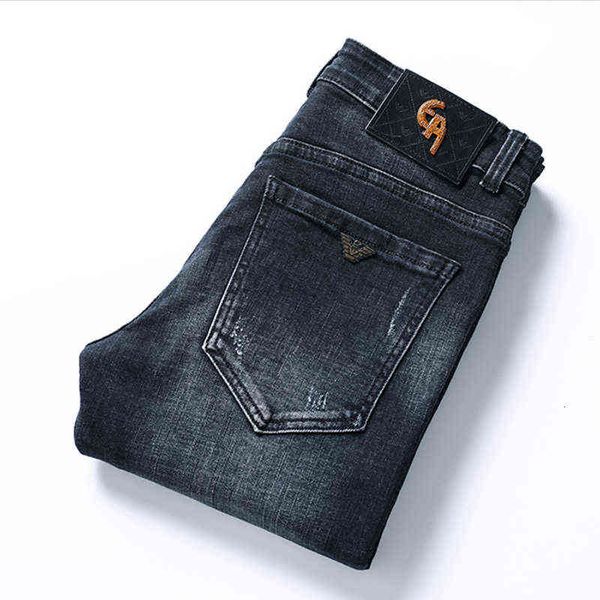 Strides Aj Into Jeans para hombre Corte recto Otoño e Invierno Jeans International