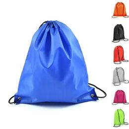 Mochila con cordón de cuerda Saco con cincha Bolsa de asas para gimnasio Bolsa de calzado deportivo escolar Mochila con cordón grande Saco con cincha Paquete de asas para gimnasio Nuevo 0109