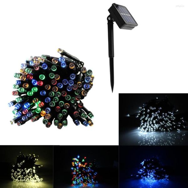 Guirlande lumineuse extérieure de noël étanche à l'énergie solaire éclairage de bande pour lampe de mariage de jardin