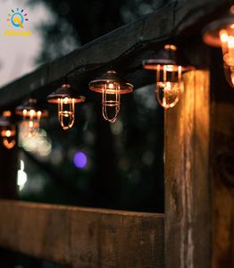 String Lights Marocain Fer Whited Solar Fairyd LED Light Outdoor Garden Yard Art Landscape Lighting Party Decorat5798390