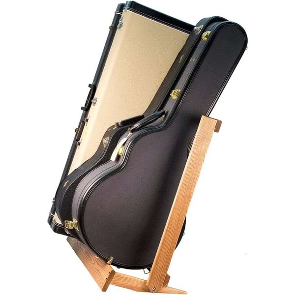 Swing Swing CC29 -BW Guitarra de nuez Soporte para guitarras eléctricas y acústicas: solución de almacenamiento segura y elegante para músicos