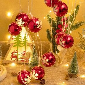 Cordes 1.5/2M boule d'arbre de noël boules de noël suspendus ornement décoratif canne étoile rouge chaîne lumières batterie année décor