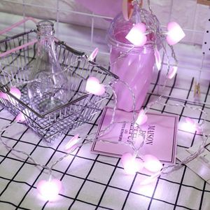 Strings 1.5m 10 LED Pink Love Light String zonder batterij Kerstmis Valentijnsdag Creative Stringled Stringsled