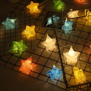 Strijkers 1,5 m 10led nachtlicht Fairy Garden Stars String Lights Battery USB Powered for Christmas Decorations Home Outdoor