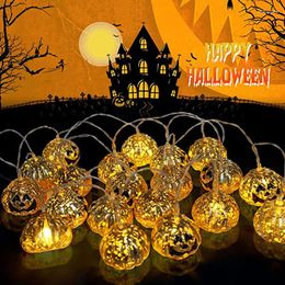 Cordes 1.5M 10LEDS Halloween citrouille crâne lumière chaîne LED Festival maison fête décor ornement