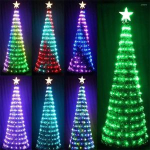 Strings 1.8M Artificielle Arbre de Noël Lumière avec 304LEDS Dreamcolor Fairy String Télécommande pour la fête de mariage Décor de vacances