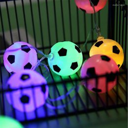 Cordes 10/20/30/40LED Football lumières éclairage bricolage fête décoration Football accessoires lampe perles atmosphère terrain jeu
