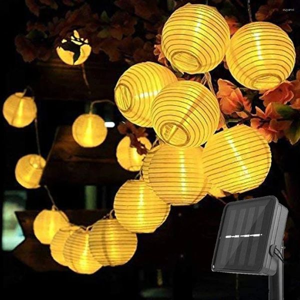 Strings 10/10/30 LED Imperpose Lantern Solar String Fairy Light Light Outdoor Power Lamp Garland pour le jardin de mariage pour le mariage Déco