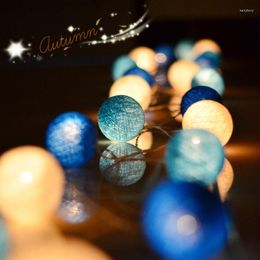 Strings 10/20/35 katoenball licht patio feest touwtjes lichten Fairy bruiloft Decoratie kerstdecor Gullande lumineuse boule