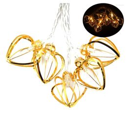 Strings 10/20/40/80 LED Holiday Light Lover Heat 3d Decoratieve lamp Roon indoor decoratie Party Wedding Fairy Lights IY301225