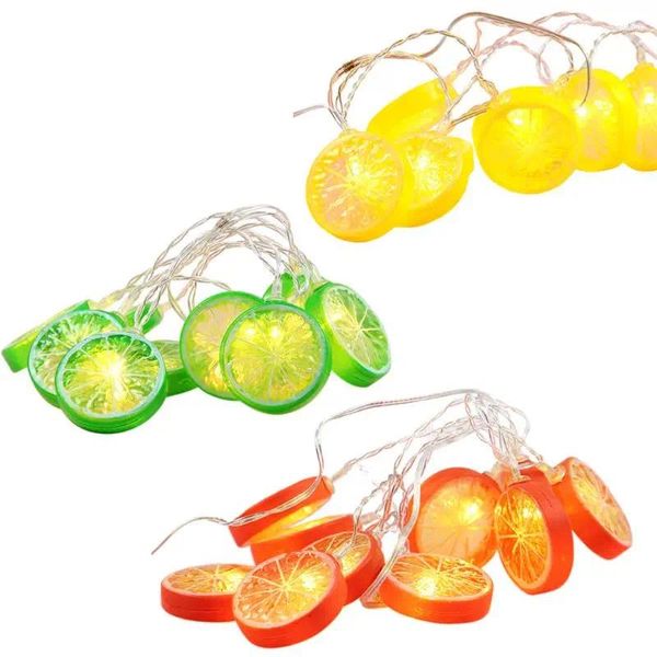 Strings 10/20 LEDs Fruit String Light Citron Décoratif LED Lampe de vacances pour la maison Drop