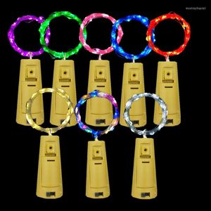 Strings 10/5pcs Wine Bottle Light With Cork LED String Fairy Lights Garland Kerstboomdecoraties Outdoor Wedding Bar Decoratie