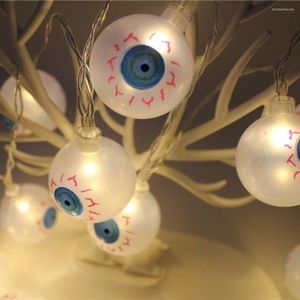 Strings 10 LED's Fancy Eye Balls String Lattern Lights LED Oogbal kleurrijke strenglamp