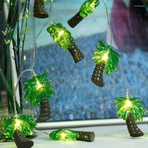 Strings 10 LED's Palm Tree Led String Fairy Lights Indoor Outdoor Decoratief voor Patio Gardens Slaapkamer Wedding Party