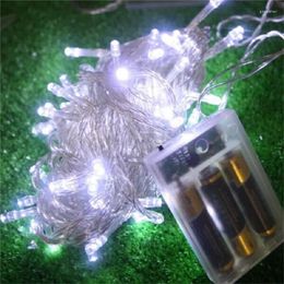 Cordes 10 mètres 4.5v DC Rose Fleur LED Lumière De Noël Avec Contrôle Et Prise Câble Twinkle Lights Arbre Lampes