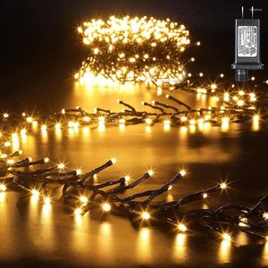 Cordes 1000/2000 LED Fairy Cluster Firecracker Light Outdoor Plug In Christmas String Garland for Holiday Party Decor